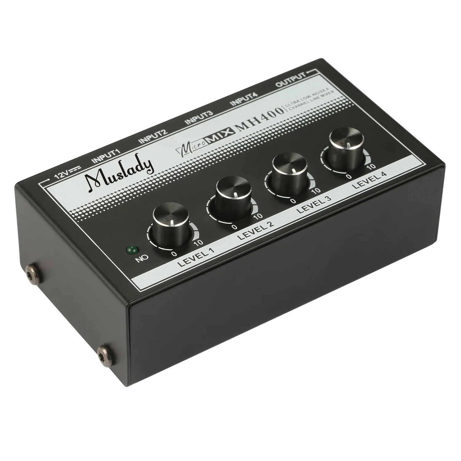 Миниатюрный линейный миксер Muslady MH400 с низким уровнем шума 4-канальный