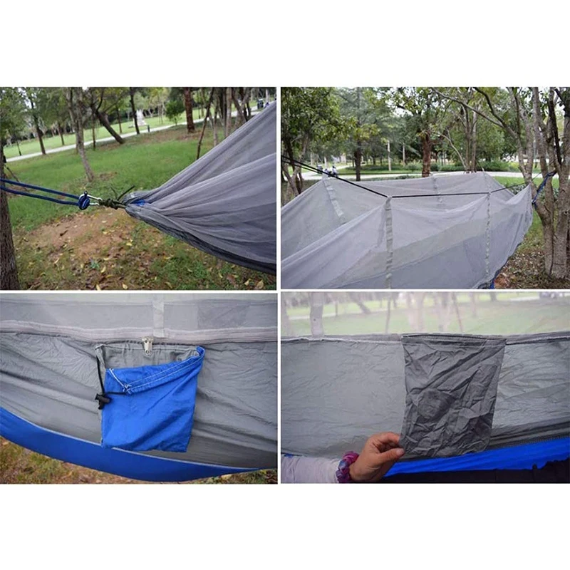 

Camping Hammock with Mosquito Net,Double Hammock Insect Net Portable Hammock,for Backpack,Camping,Travel,Courtyard,Etc