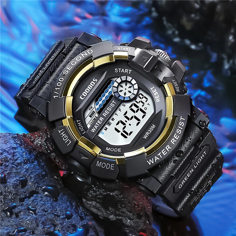 High-end Sport Watches For Men Digital Wristwatches Luxury Luminous Waterproof Led Electronic Alarm Date Military Watch | Наручные часы