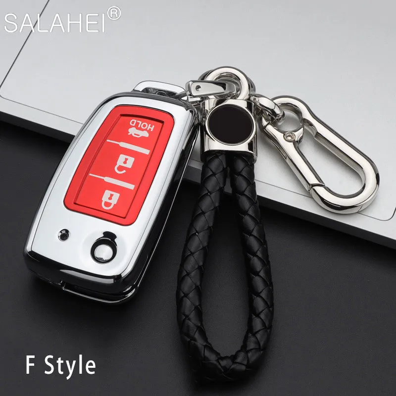 Чехол для автомобильного ключа из ТПУ и цинкового сплава Nissan Qashqai J11 X-trail Trail T32 F15