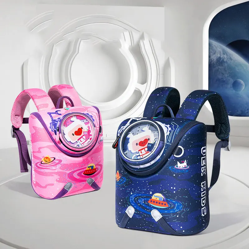 Kids Space Ship Printed Backpack 3D Cartoon School Bag for Preschool Kindergarten Toddler Backpack Mochila Infantil sac a dos