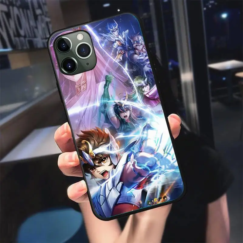 

Anime Saint Seiya Knights Phone Case For iphone 5s 6 7 8 11 12 plus xsmax xr pro mini se Cover Fundas Coque