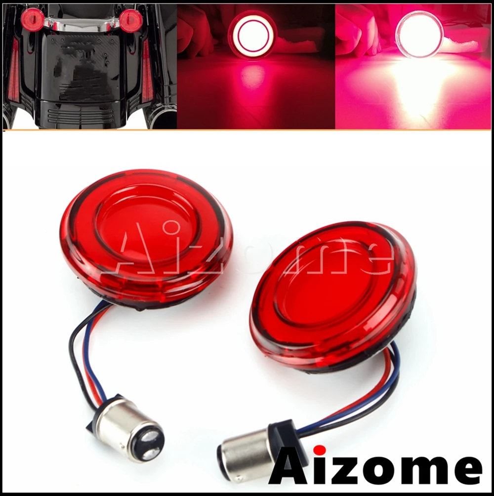 

Universal Motorcycle LED 1157 Turn Signal Lamp 2" Front Rear Bullet Indicator Lights For Harley Touring Softail Dyna Sportster