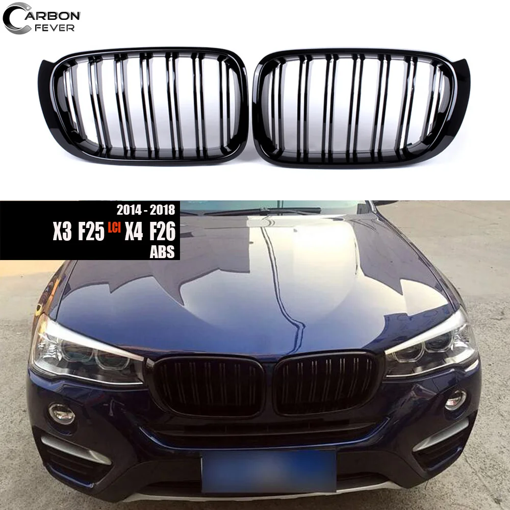 Гоночная решетка для BMW X3 X4 серии F25 F26 2 плиты ABS гоночные грили внедорожника xDrive20i