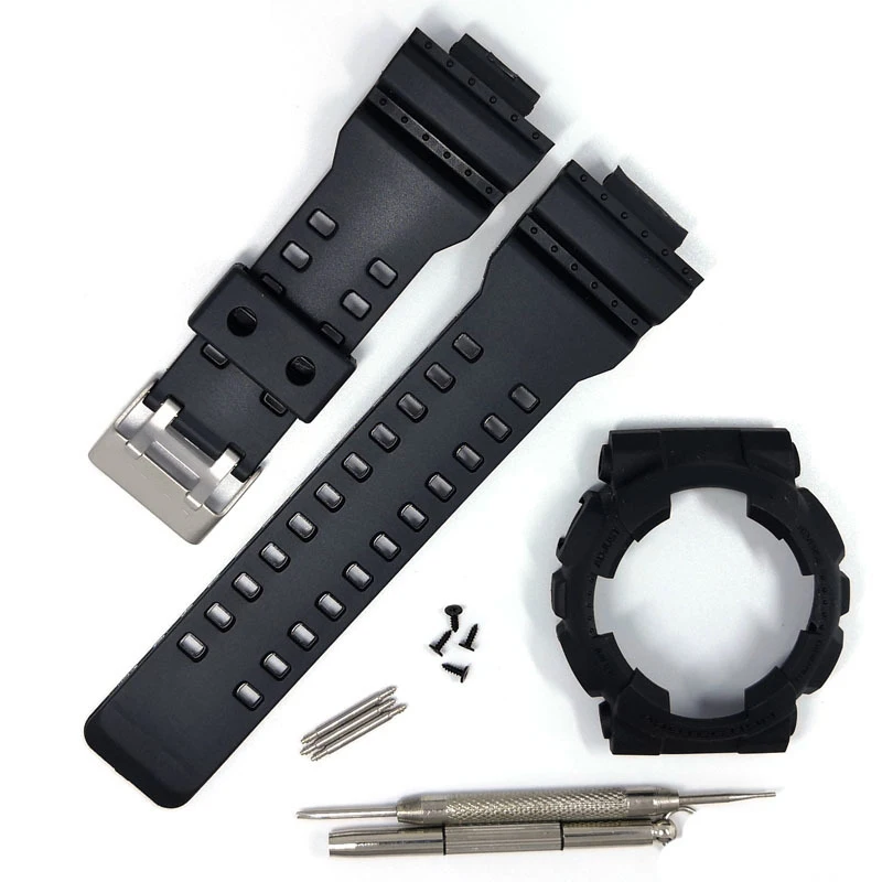 Мягкий спортивный Чехол ободок для часов Casio G shock GA100 GA120 GD100 GD120 GA110 ремешок из