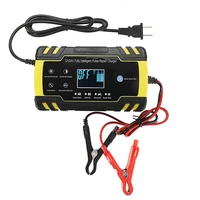 1224v 8a4a touch screen pulse repair lcd battery charger for car motorcycle lead acid battery agm gel wet