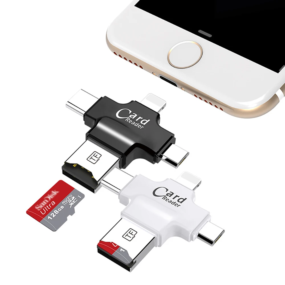 USB i-Flash Drive HD Micro SD/TF устройство для чтения карт памяти адаптер iPhone iPad iPod iphone 5 6 7 type c
