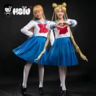 Костюм Tsukino Usagi для косплея, одежда, платье, наряд-Униформа, Хэллоуин, японская школьная форма, юбка