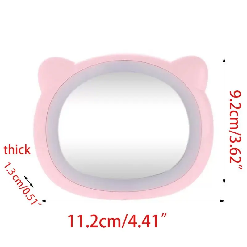 Портативный USB мини светодиодный косметическое зеркало для макияжа милый