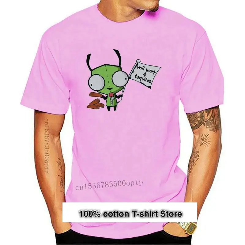 

Invasor Zim camiseta-Trabajo 4 Taquitos Gir imagen de la bandera