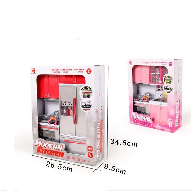 

4-In-1 2-In-1 Light Music Utensils Kitchen Toys Baby Pretend Play Simulate Kitchen Cooking Fidget Toys For Children Girl Gift