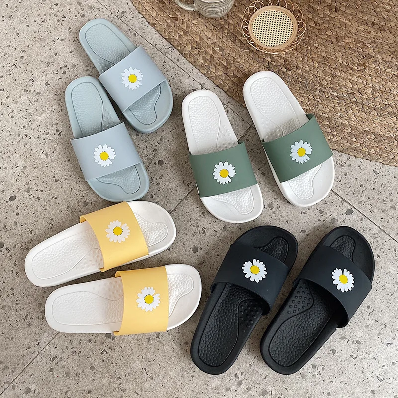 SP & CITY женские корейские тапочки с узором из хризантем разноцветные домашние