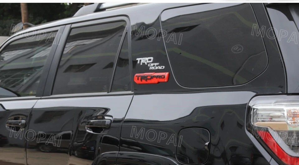 Автомобильные эмблемы MOPAI для Toyota ABS, эмблема TRD, наклейки на значок, Стайлинг для Toyota 4Runner для Toyota TUNDRA, автомобильные аксессуары