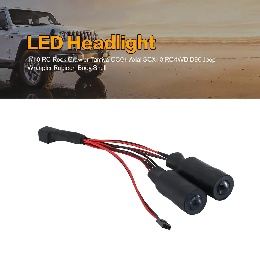 Светодиодный фонарь Angel Eyes & Demon для 1/10 RC Rock Crawler Axial SCX10 RC4WD D90 Jeep Wrangler Body Shell|Детали и