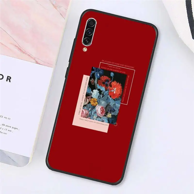 

flower aesthetics pattern Phone Case For Samsung galaxy S 9 10 20 A 10 21 30 31 40 50 51 71 s note 20 j 4 2018 plus