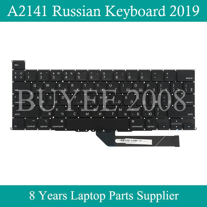 Substituição do Teclado Ano para Macbook Teclado Russo Original 16 A2141 ru Eua 2021 Pro