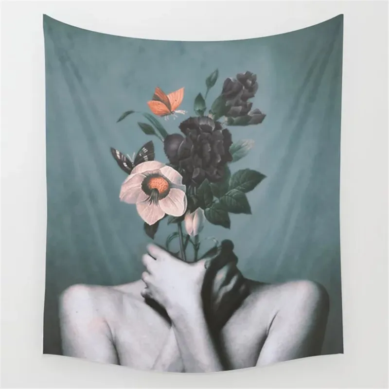 Прямая поставка настенная подвеска в виде бабочки стиль хиппи одеяло ткань для