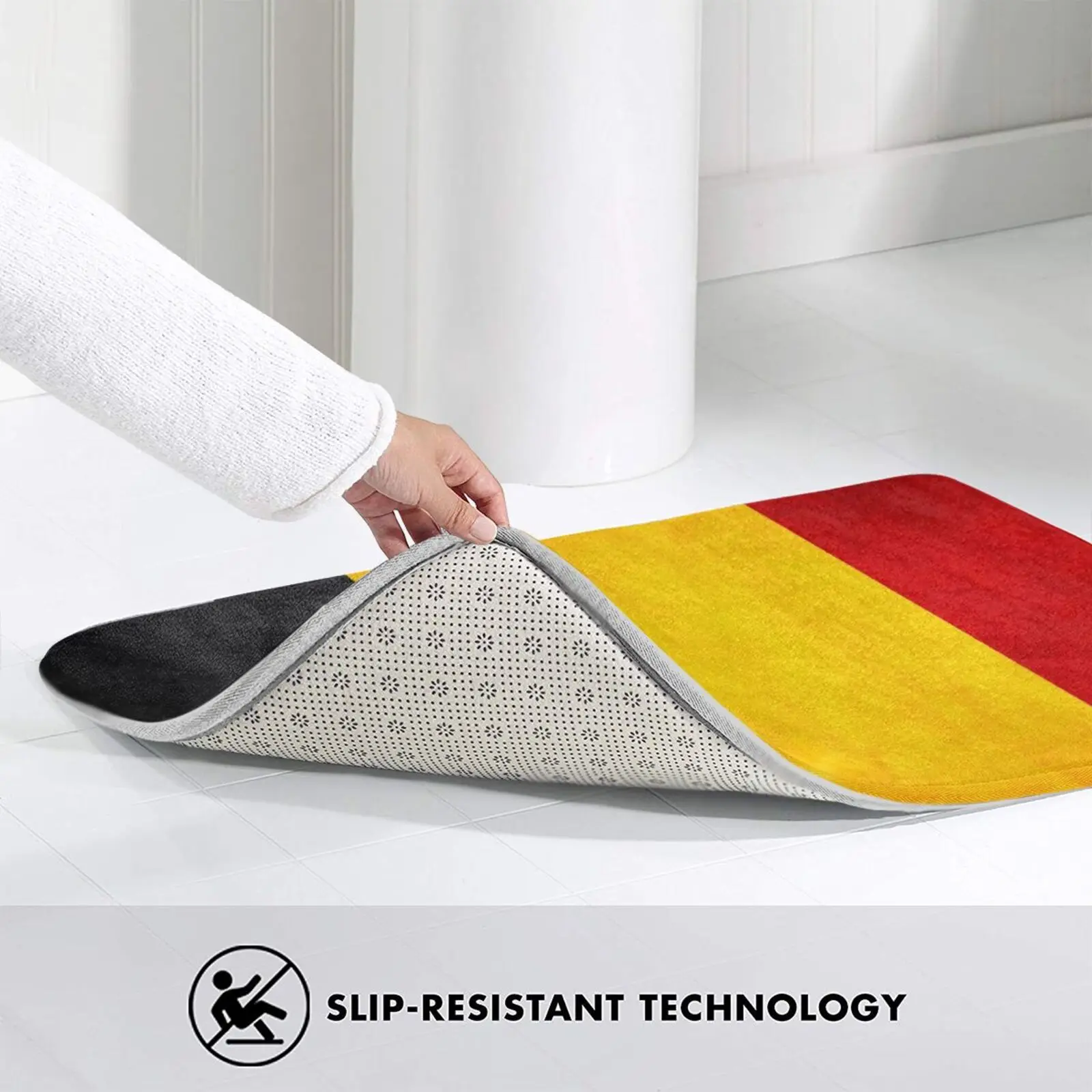 

Belgium | Belgian Flag | National Flag Of Belgium Mat Rug Carpet Anti-Slip Floor Mats Bedroom National Flag Flag Official Flag