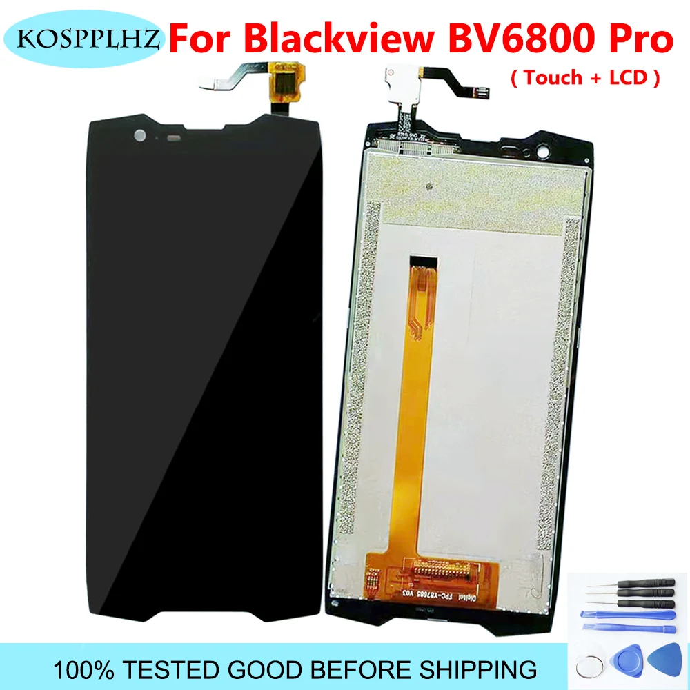 5 7 inch for blackview bv6800 pro lcd display touch screen digitizer assembly 100 tested work for bv 6800 mobile phone parts free global shipping