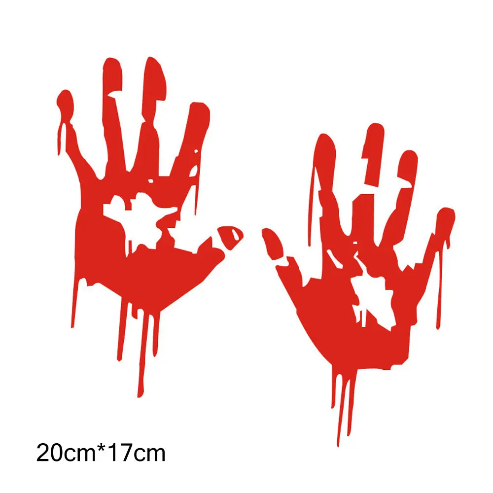 1 пара креативные автомобильные наклейки отражающие водостойкие хэндпринт