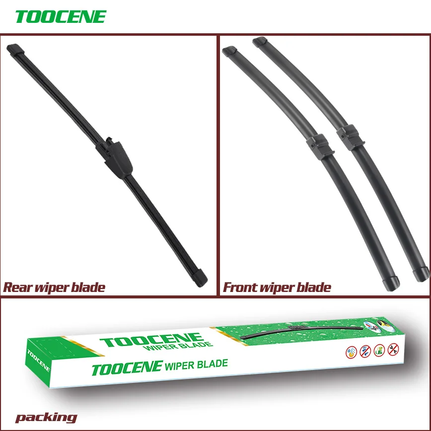 Front and Rear Wiper Blades For Volkswagen Touareg 2007-2009 Auto Windshield windscreen wiper 26''+26'' Car Accessories