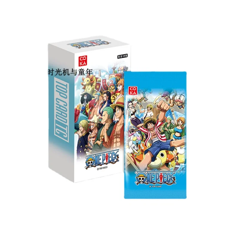 

Коробка из 18 упаковок игральных карт Luffy One Piece Card Female Emperor Nami, прямоугольные Толстые карты