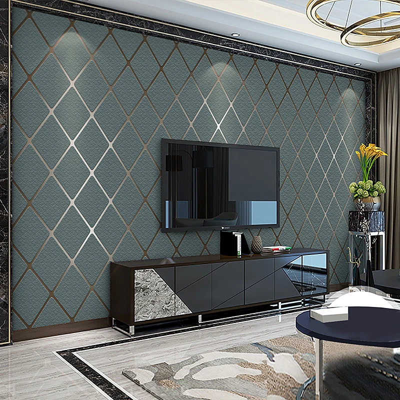 Современные Настенные обои для гостиной спальни дивана 3D плотные нетканые