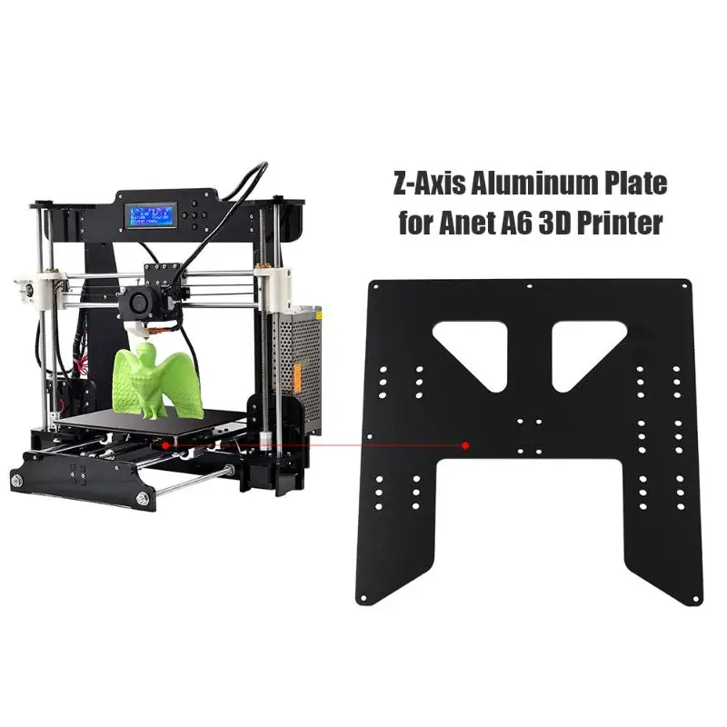 Z осевая каретка анодированная алюминиевая пластина для 3d принтера Prusa i3 Anet A8 A6