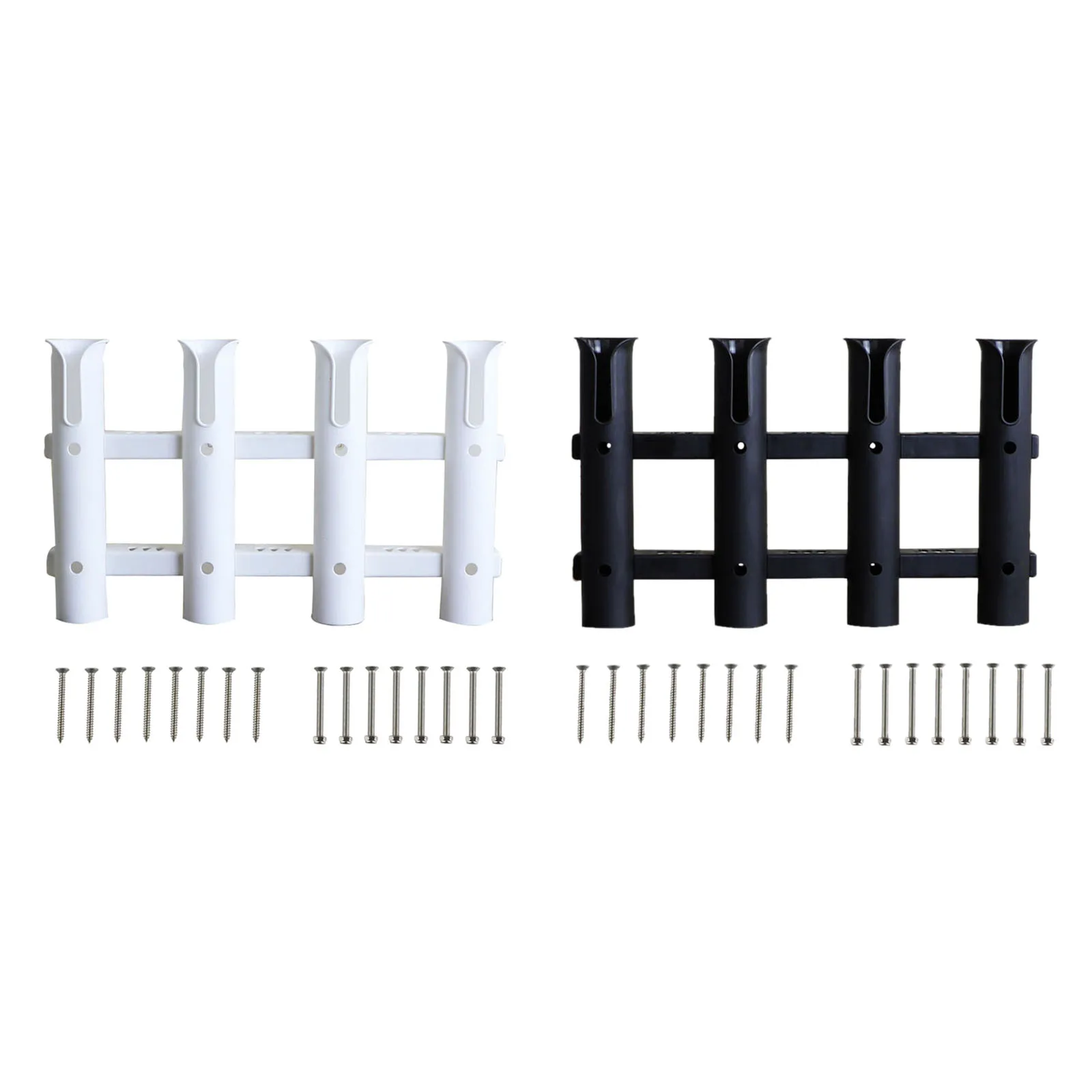 

Nylon Fishing Rod Holder 4 Pole for Boat Yacht Garage with Screws Side-Mount