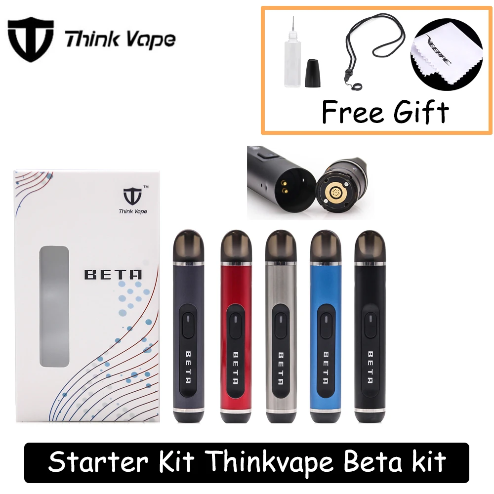 Оригинальный набор Think Vape Beta 380 мАч встроенный аккумулятор 1 2 мл Pod ручка новый