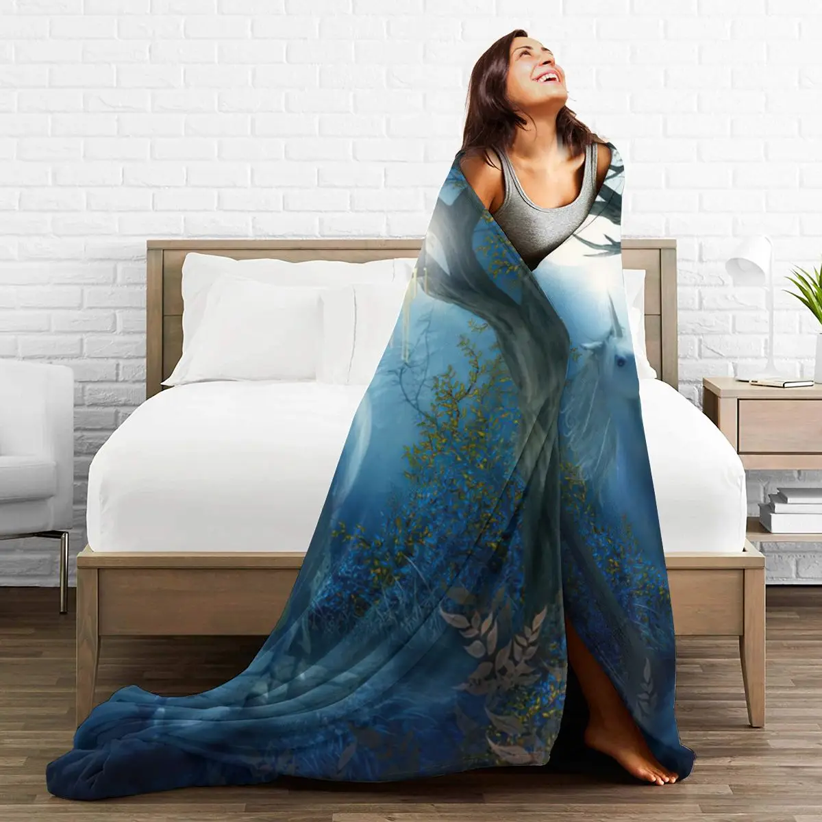 

3D Cartoon Sherpa Blanket Warm Super Soft Flannel Office Nap Bedspread Sofa Bedding Plush Quilt Plaids 300699331