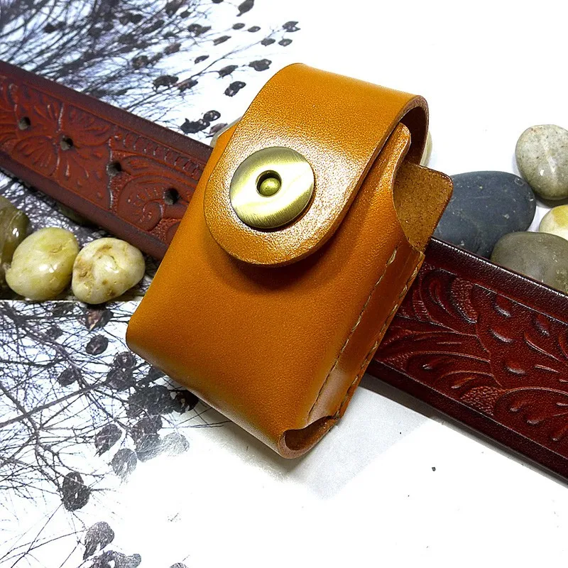 

Складная поясная сумка для очков Blongk, кожаный футляр из воловьей кожи, ручная работа, забавные FD3-ZDS для мужчин и женщин