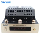Sunbuck Премиум 6K3P Hi-Fi 4,2 Bluetooth 160 Вт 2,0 вакуумный трубчатый усилитель с поддержкой USB SD звуковой вакуумный трубчатый усилитель аудио