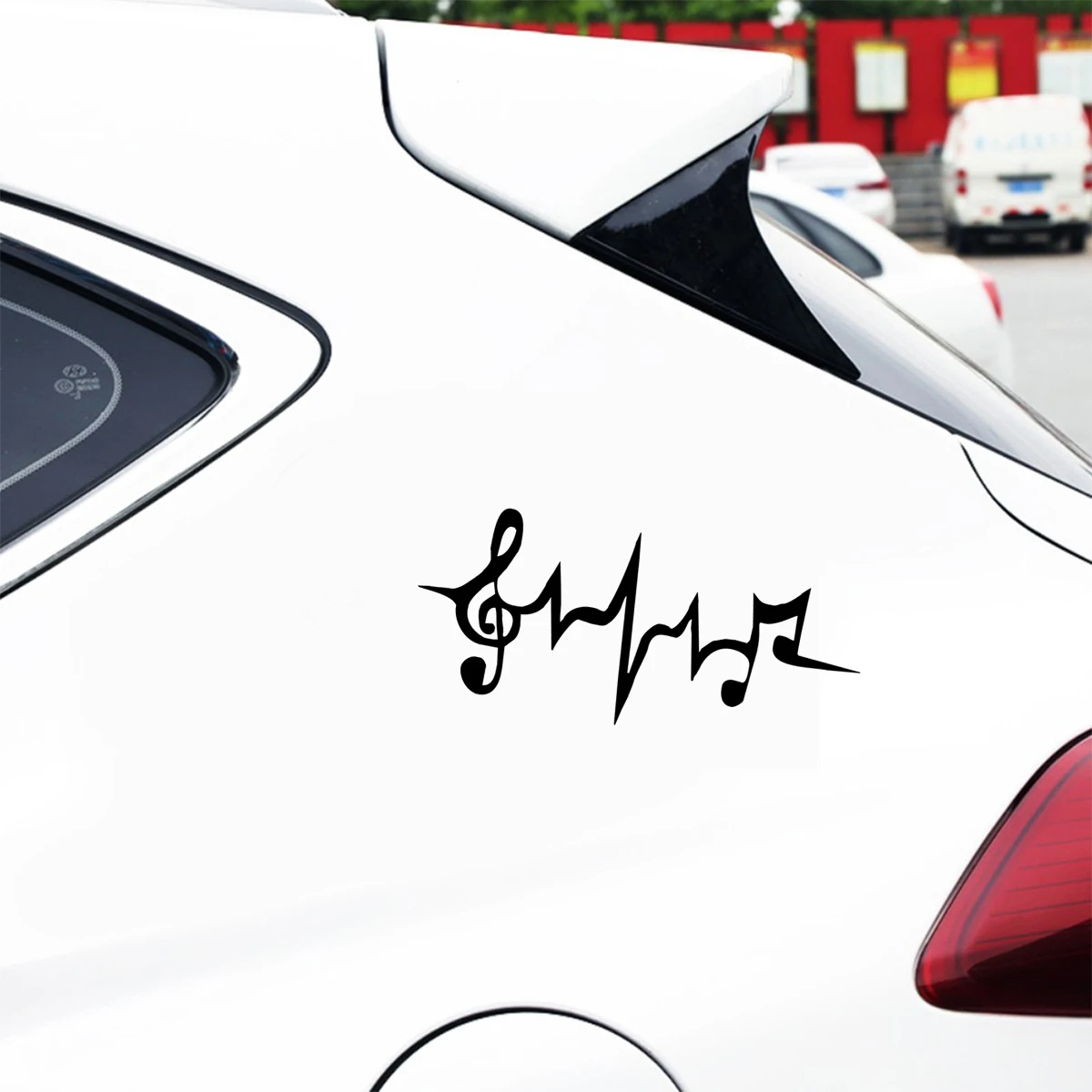 Music Note Автомобильная наклейка с сердечным ритмом для автомобилей авто мотоцикла