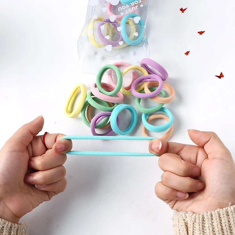 Модные резинки для волос в ярких цветах - аксессуар для девочек на резинке для хвоста