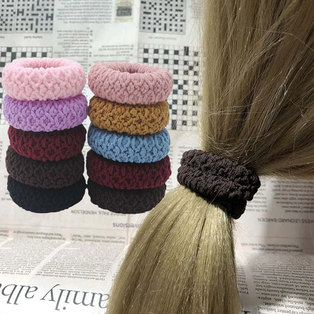 Эластичные резинки для волос сильная резинка толстые широкие густые конфетная