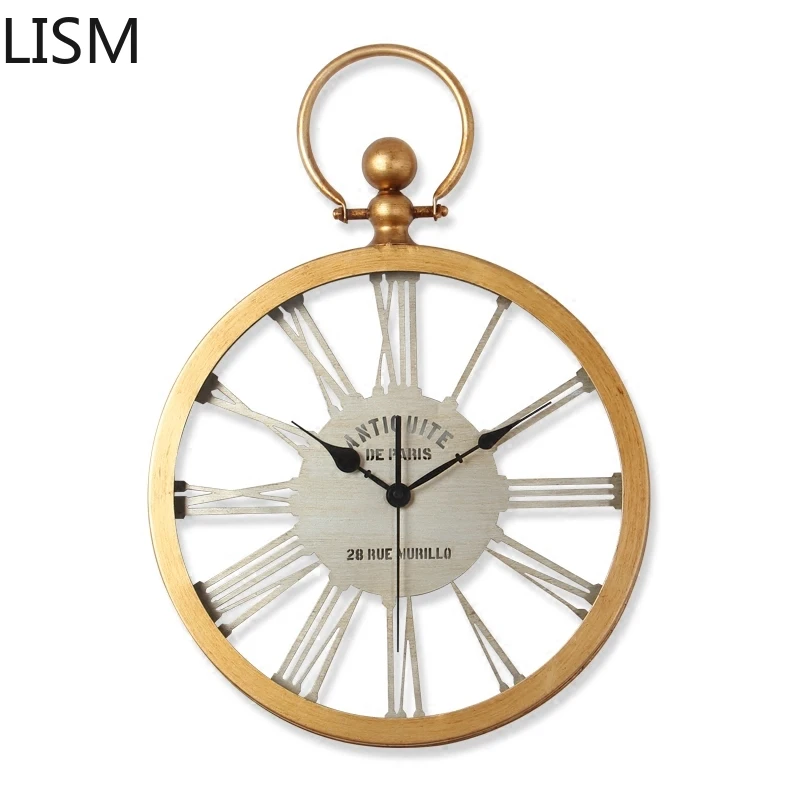 

Retro Vintage Quartz Silent Round Wall Clock Vintage Retro Antique Modern Design Art Nordic Design Reloj Pared Clock