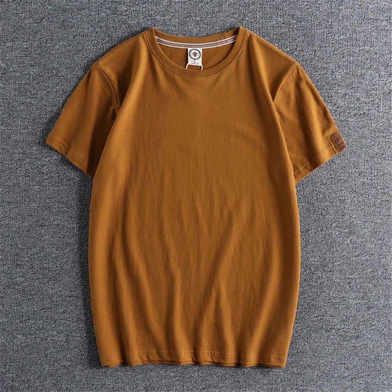 

Multicolor Mens Vintage Cotton Summer T Shirt for Men Japanese Harajuku Streetwear Plain Short Sleeve T Shirts