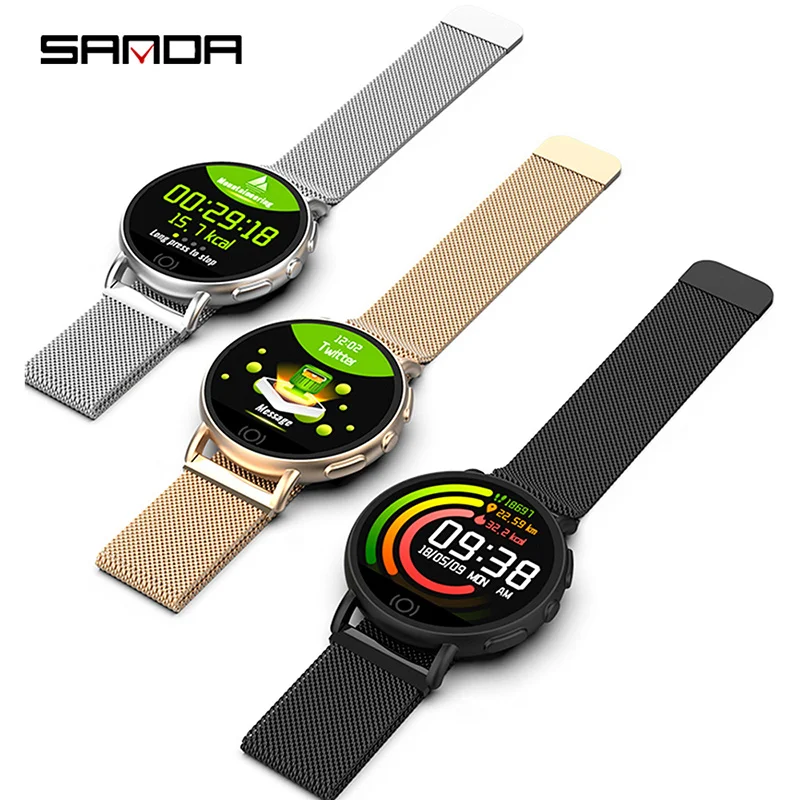 SANDA T7 женские умные наручные часы с испанским языком мужские деловые русские