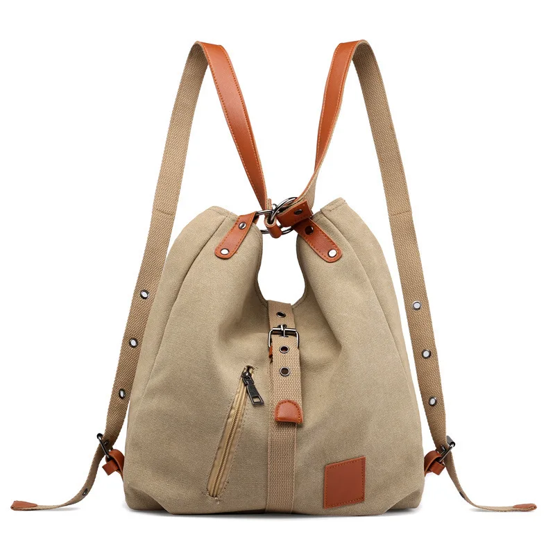 

Women's Canvas Sports Shoulder Bag School Backpacks For Teenage Female Rucksack Large Capacity Travel Girl Handbag Bolsas Femme