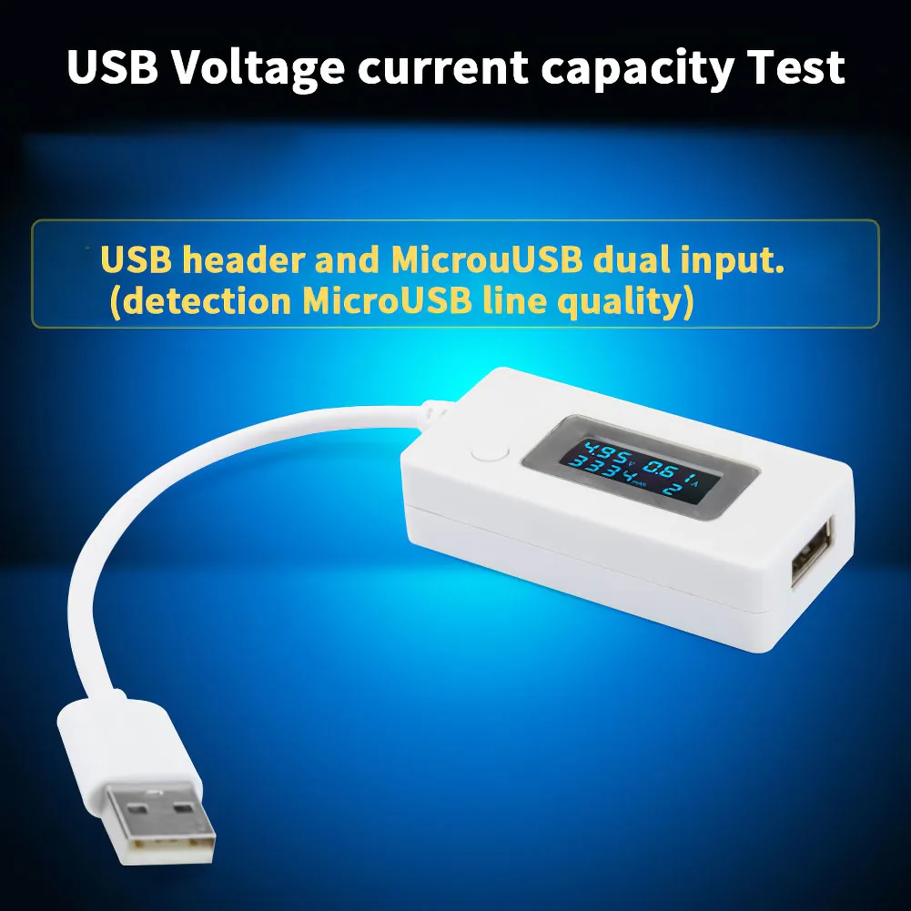 

LCD USB Tester Detector Voltmeter Ammeter Digital Mobile Power Charger Electrical Voltage Current Charging Monitor Ammeter