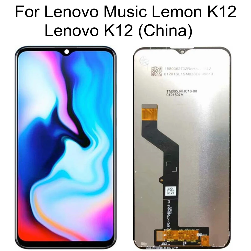 

6.5" LCD For Lenovo K12 (China) XT2081-4 LCD Display Touch Screen Digitizer Assembly For Lenovo Music Lemon K12 LCD Touch