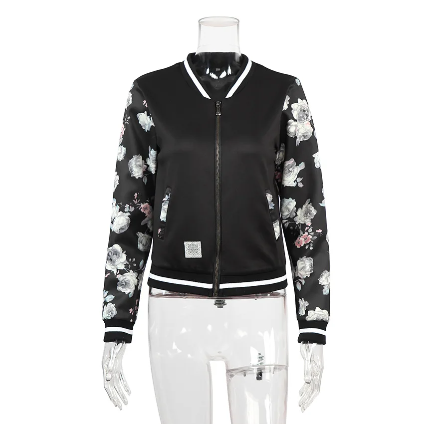 

Новая мода 2020 Осень пальто с принтом, с длинными рукавами, на молнии, женские пальто свободного кроя для девочек, короткий, для девушек, на ка...