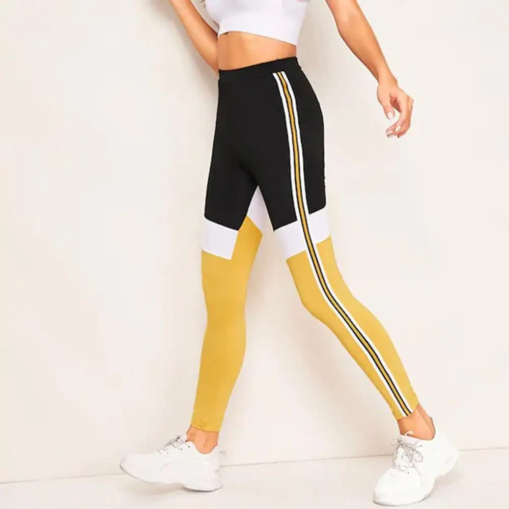 Женские сшитые дышащие и тонкие брюки спортивные штаны для занятий бегом йогой с