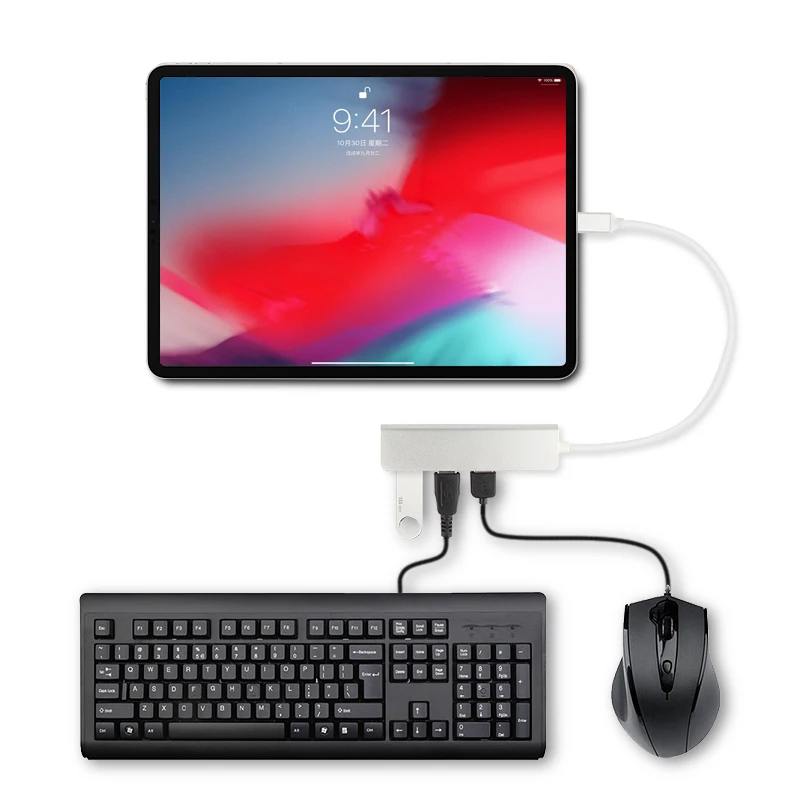 5 в 1 Type C концентратор из алюминиевого сплава USB адаптер type c 3 0 порт SD кард ридер