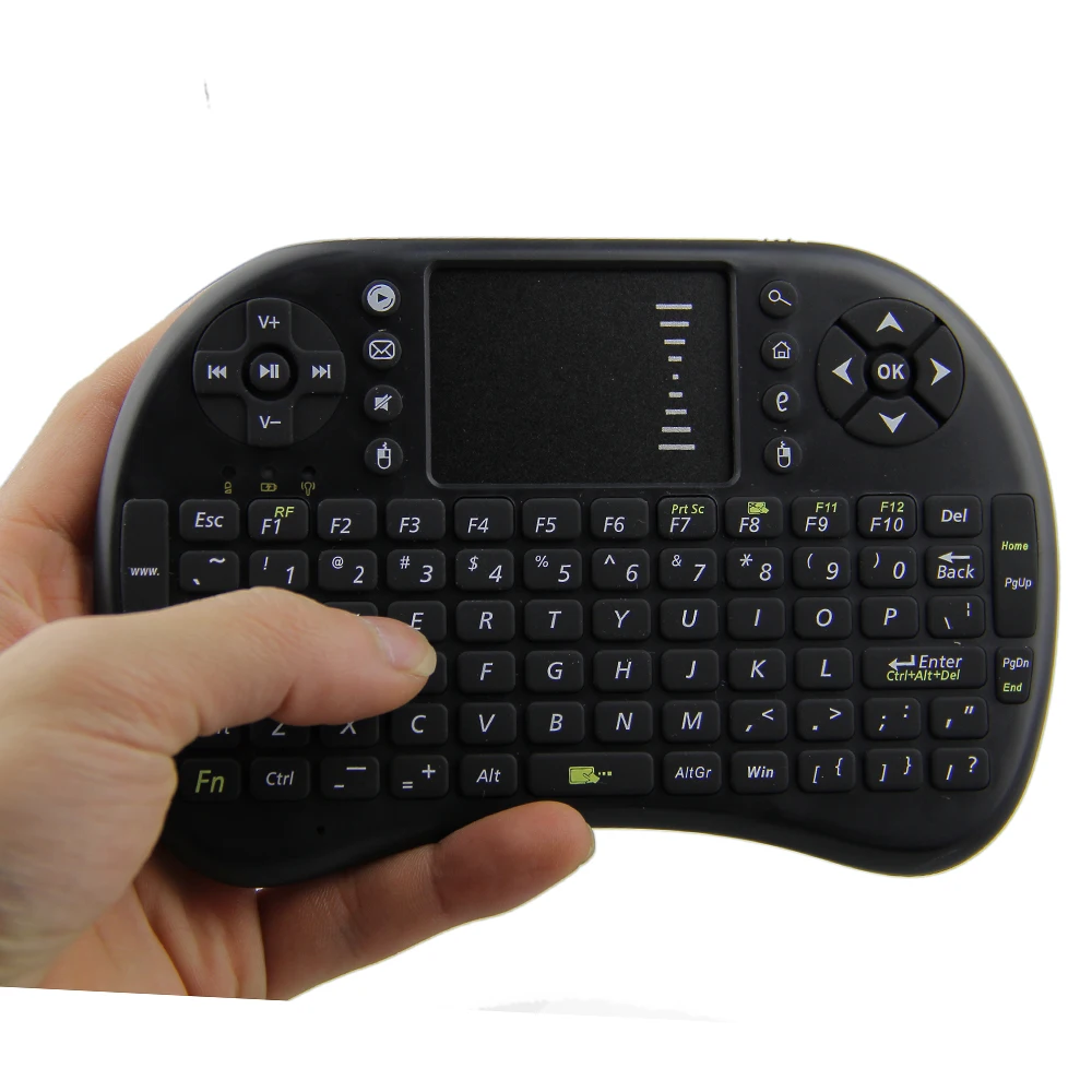 i8 Mini Wireless Keyboard Fly Air mouse TV Remote control with Russian English layout for Laptop Tablet pc Android Smart BOX | Электроника
