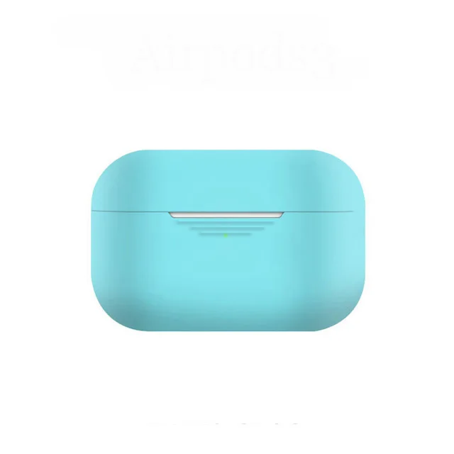 Небесно-голубой Силиконовый чехол для Apple AirPods Pro Funda Protectora Auriculares Air Pods Pro 3 Funda A Prueba De Golpes - Цвет: Небесно-голубой