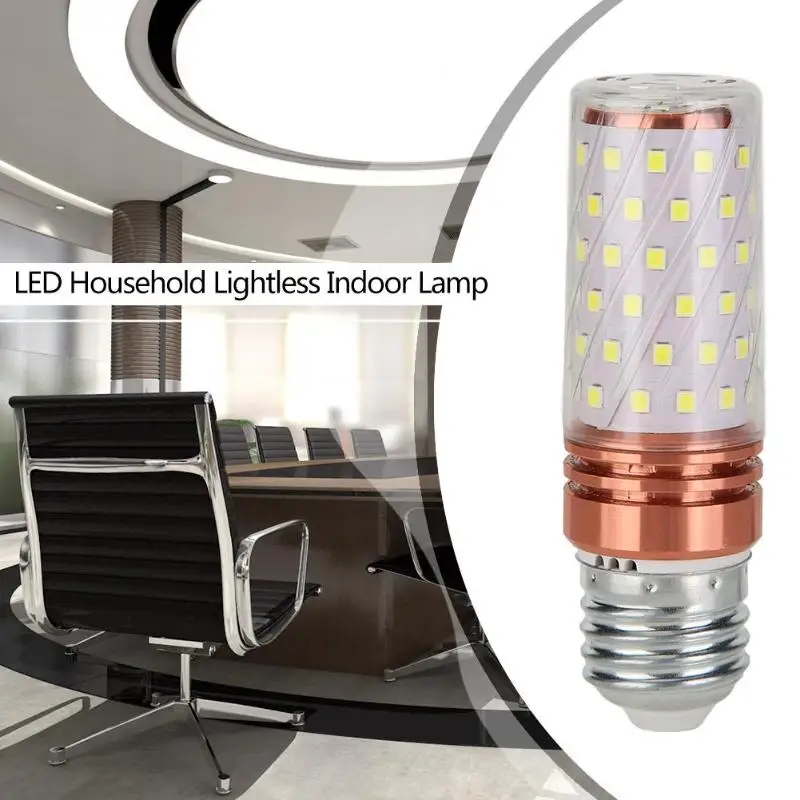 E27 E14 Светодиодный точечный светильник 12 Вт 16 SMD2835 лампа переменного тока 220V 230V 240V