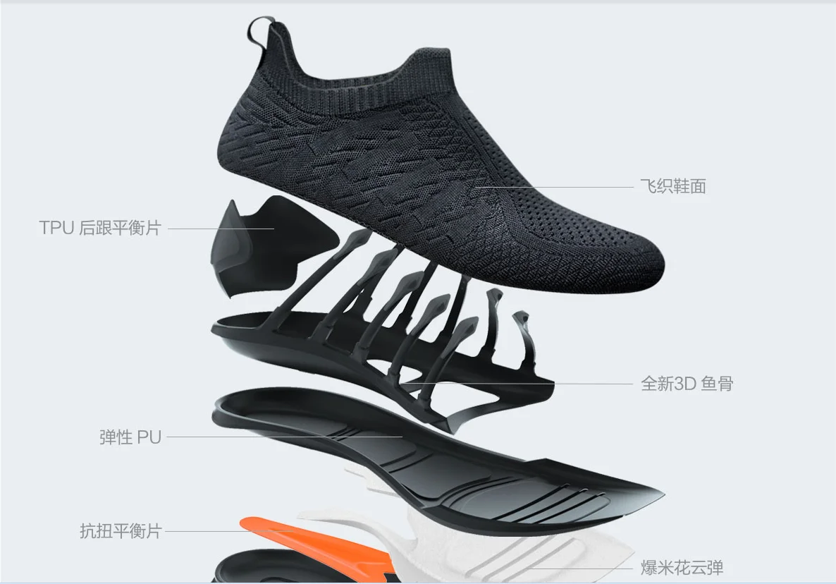 XiaoMi Спортивная обувь Мужская 3 поколения новая сетчатая поверхность дышащие туфли легкие Нескользящие износостойкие кроссовки для бега