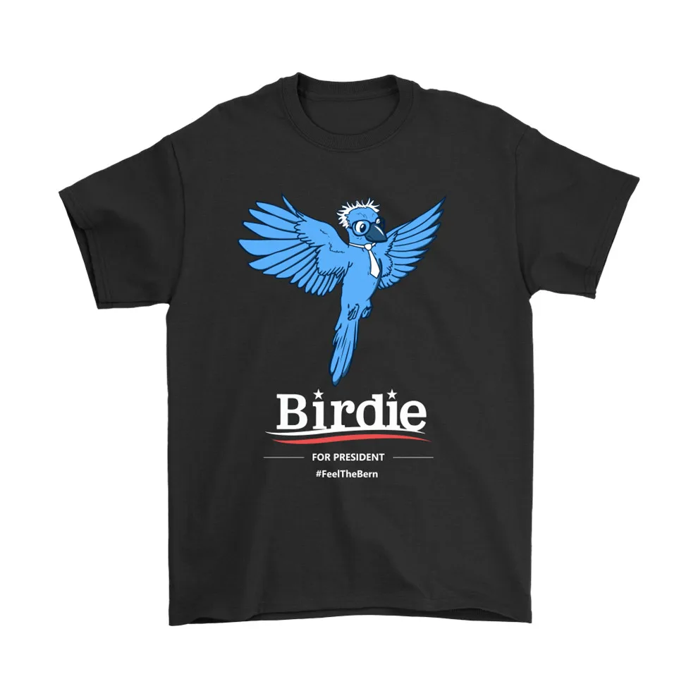 Birdie Bernie Sanders 2020 для President Feel The Bern Political Black футболка Подарочная на день